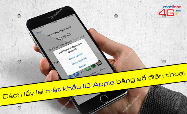 Lấy lại mật khẩu ID Apple bằng số điện thoại 