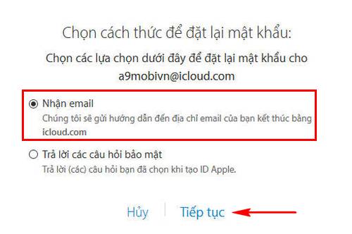 Cách lấy lại tài khoản iCloud bị vô hiệu hóa 