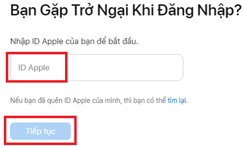 Cách mở khóa tài khoản iCloud vô hiệu hóa 