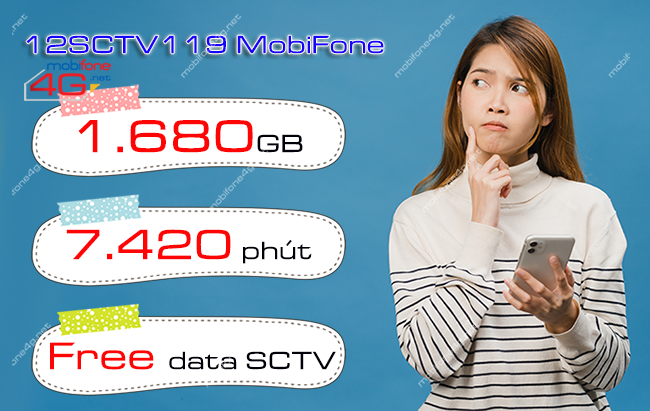 Đăng ký gói 12SCTV119 MobiFone