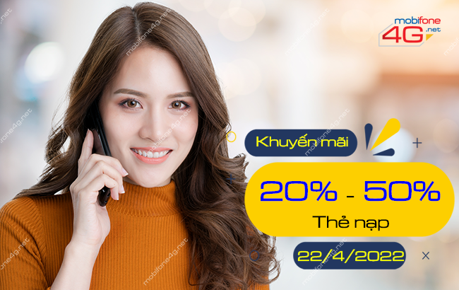 MobiFone khuyến mãi nạp thẻ ngày 22/4/2022