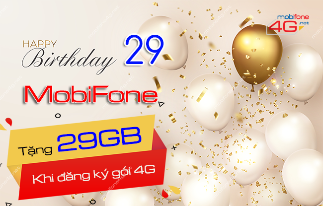 MobiFone tặng 29GB khi đăng ký gói 4G miễn phí