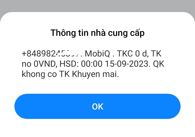 kiem tra han su dung sim mobifone ussd