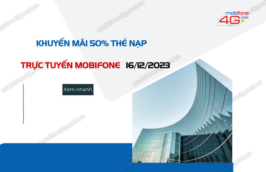 khuyen mai the nap mobifone 16 12 2023